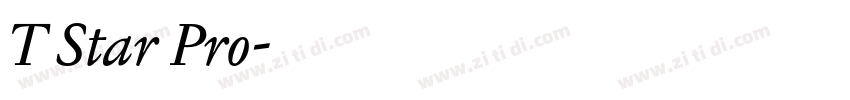 T Star Pro字体转换